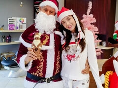 18, デカチン, フェラチオ, 茶髪の, バック, 自然山雀, ティーン, オッパイの