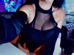 Chica, Culo grande, Tetas grandes, Latina, Masturbación, Tetas, Juguetes, Camara web