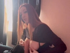 Horny stepmom Artemisia Love has a dildo handjob session while flaunting her huge tits