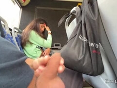 Bus, Schwanz, Flashen, Handjob, Masturbation, Öffentlich, Taboo, Jungendliche (18+)