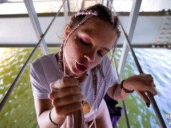 Freund, Paar, Sperma im mund, Europäisch, Im freien, Russisch, Tätowierung, Jungendliche (18+)
