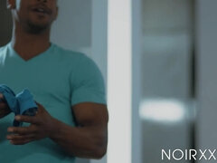 I caught blonde Zeno Rey masturbating so I offered my huge dick for him to play with