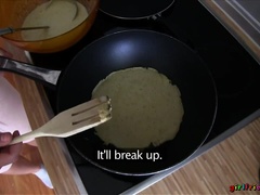 Couple, Doigter, Nourriture, Petite amie, Cuisine, Lesbienne, Léchez, Chatte