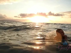 お尻, 浴室, ビーチ, ビキニ, ブロンド, 彼女, ハメ撮り, 剃毛