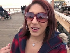 Liv Aguilera Flashes Her Tits on the Ferris Wheel