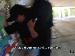 Cul, Sucer une bite, Brunette brune, Rondelette, Hd, Prisonnier, Suçant, Adolescente