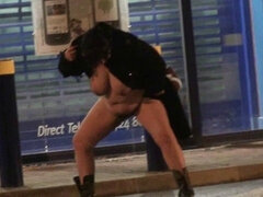 Gode, Femelle, Fétiche, Hd, Orgasme, De plein air, Public, Rasée