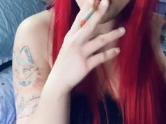 Polla, Hembra, Dominacion femenina, Fetiche, Pene, Pelirrojo, Fumando, Solo