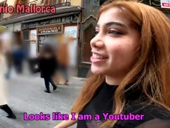 Amateur, Sucer une bite, Queue, Hard, Fille latino, Public, Rugueux, Adolescente