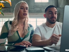 Arsch, Blondine, Blasen, Schwanz, Hardcore, Natürlichen titten, Muschi