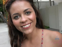 Enthousiasteling, Pijpbeurt, Sperma in mond, Jurk, Vriendin, Handbeurt, Gezichtspunt, Kut duiken