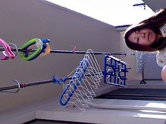 Aziatisch, Fetisj, Japaans, Gezichtspunt, Douche