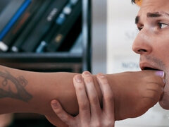 Busty shemale heart-stopping sex scene