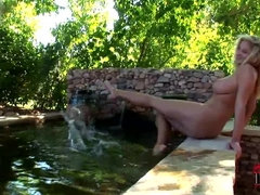 Bikini, Rubia, Checa, Fetiche, Al aire libre, Coño, Sexo soft, Solo