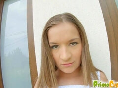 Grote mammen, Blond, Pijpbeurt, Rondborstig, Sperma shot, Roodharige vrouw, Tiener, Tieten likken