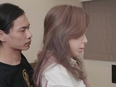 Pijpbeurt, Hardcore, Japaans, Masturbatie, Natuurlijke tieten, Klein, Tiener, Tieten likken