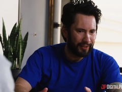 Amerikaans, Grote lul, Pijpbeurt, Gebondenheid, Lul, Zoenen, Kort haar, Tieten likken