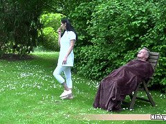お尻, 美人, デブ, 祖父, アウトドア, オマンコ, 馬乗り, オッパイの