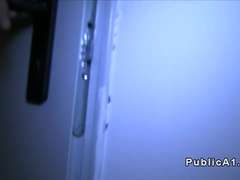 Leie, Dildo, Zierlich, Pov, Öffentlich, Spanner