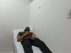 Kinky Doctor Masturbates His Cock In The Office