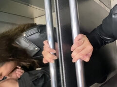 She Did Not Notice How I Got A Dick In The Elevator And Started To Seduce Her But It All Ended Up Wi