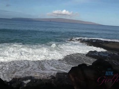 Plage, Bikini, Sucer une bite, Petite amie, Branlette thaïlandaise, Orgasme, Pov, Voyeur