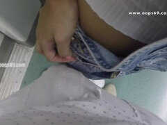 Bus, Habillées, Queue, Exhib, Branlette thaïlandaise, Public, Allumeuse, Train