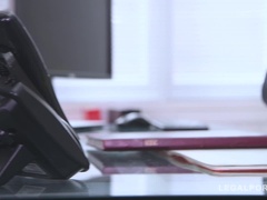 Blondine, Blasen, Lingerie, Büro, Sekretärin