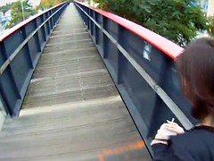 POV fucked babe filmed in public