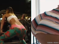 素人, お尻, ブロンド, コンピレーション, ダンス, Hd, 自家製, ティーン