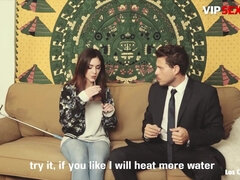 Lieveling, Blond, Stel, Sperma in mond, Ex vriendin, 1 man 2 vrouwen, Hd, Spaans