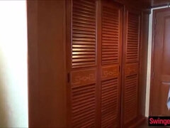 素人, アジア人, デカチン, チン, 旦那, 淫乱熟女, 小柄, タイ