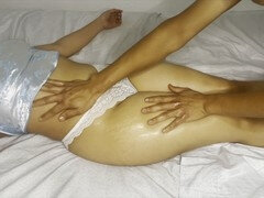 Schwarz, Paar, Behaart, Selbstgemacht, Latina, Massage, Mexikanisch, Muschi