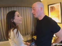 Asian American teen babe on blowjob mission