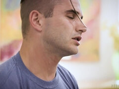 ブロンド, フェラチオ, チン, なめる