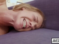 Cul, Blonde, Tir de sperme, Gorge profonde, En levrette, Pénétrer avec le poing, Hard, Seins naturels