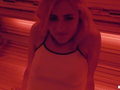 American, Ass, Blonde, Blowjob, Gym, Money, Pov, Tits