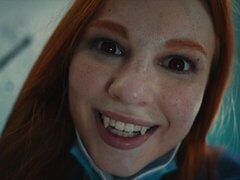 Grosse titten, Braunhaarige, Hd, Lesbisch, Lecken, Krankenschwester, Muschi, Rau