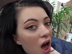 Sexy amateur cutie Corra Cox POV period sex and smoking
