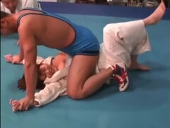 Judo girl VS Wrestling boy maledom