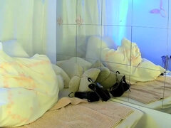 Enthousiasteling, Kont, Mooi, Grote mammen, Latex, Tepels, Alleen, Webcamera