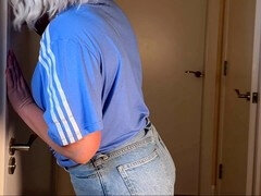 Cuarto de baño, Jeans, Madres para coger