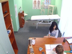 Amateur, Culo, Mamada, Médico, Pajear, Oficina, Uniforme, Voyeur