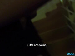 Easygoing brunette with natural boobs sucks and fucks Thomas's cock