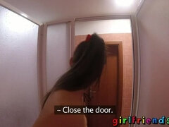 素人, 指いじり, Hd, レズビアン, オナニー, 現実, シャワー, 一人