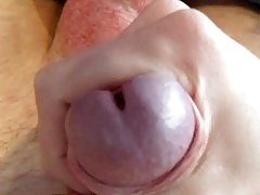 stroking my cock acorn close up masturbating jerking