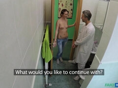 Fatty Penis Stretches Shaven Slit 1 - Fake Hospital