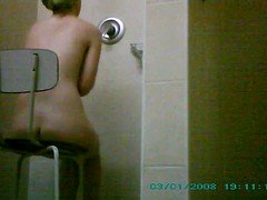Universidad, Europeo, Ducha, Adolescente, Voyeur