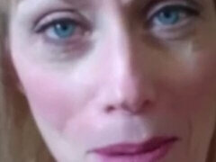 Leie, Blondine, Blasen, Spermaladung, Oma, Selbstgemacht, Hausfrau, Milf