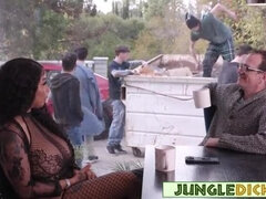 Culo, Tetas grandes, Negro, Garganta profunda, Polla, Ébano, Grupo, Esposa